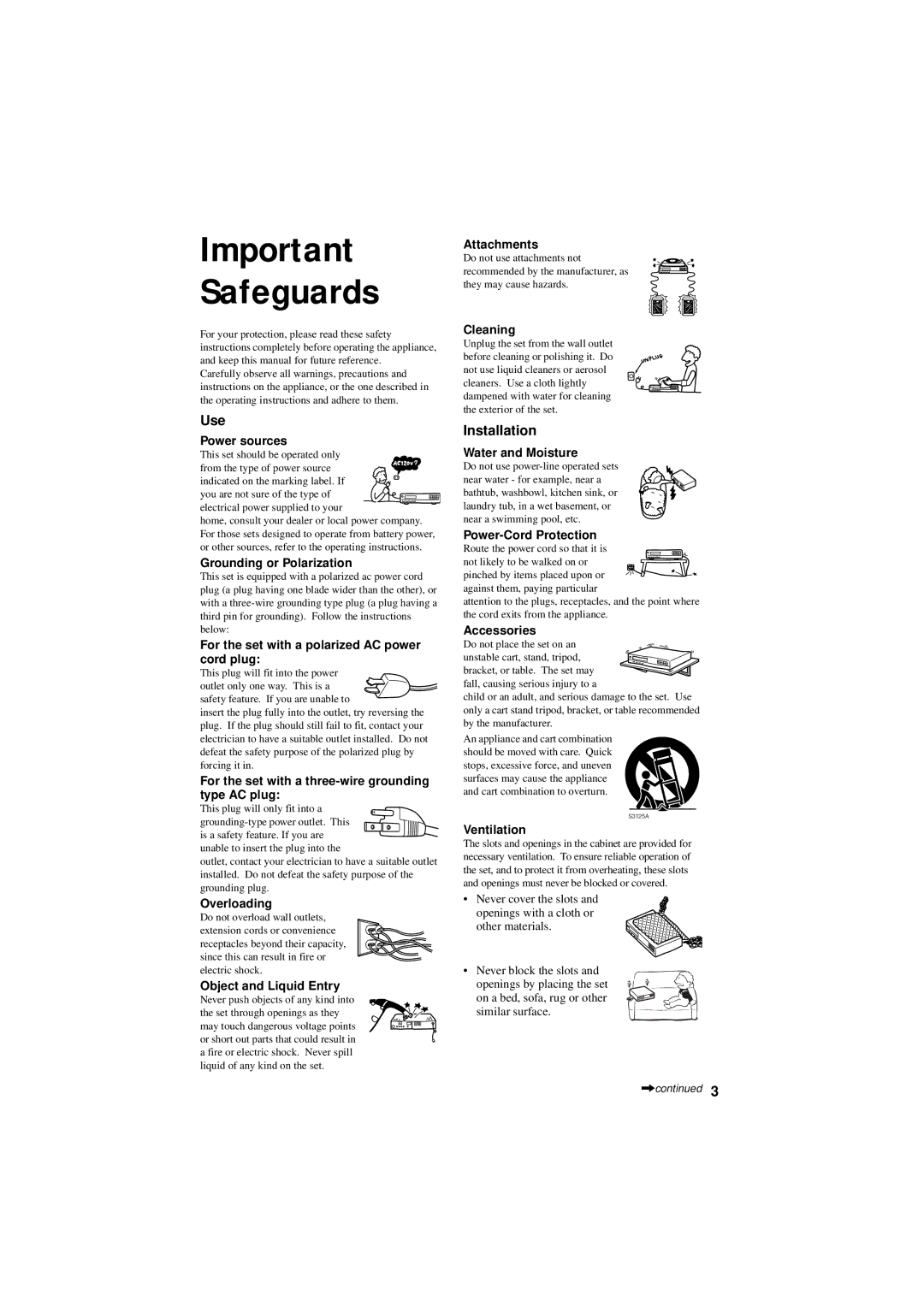 Sony DVP-NS50P operating instructions Use, Installation 