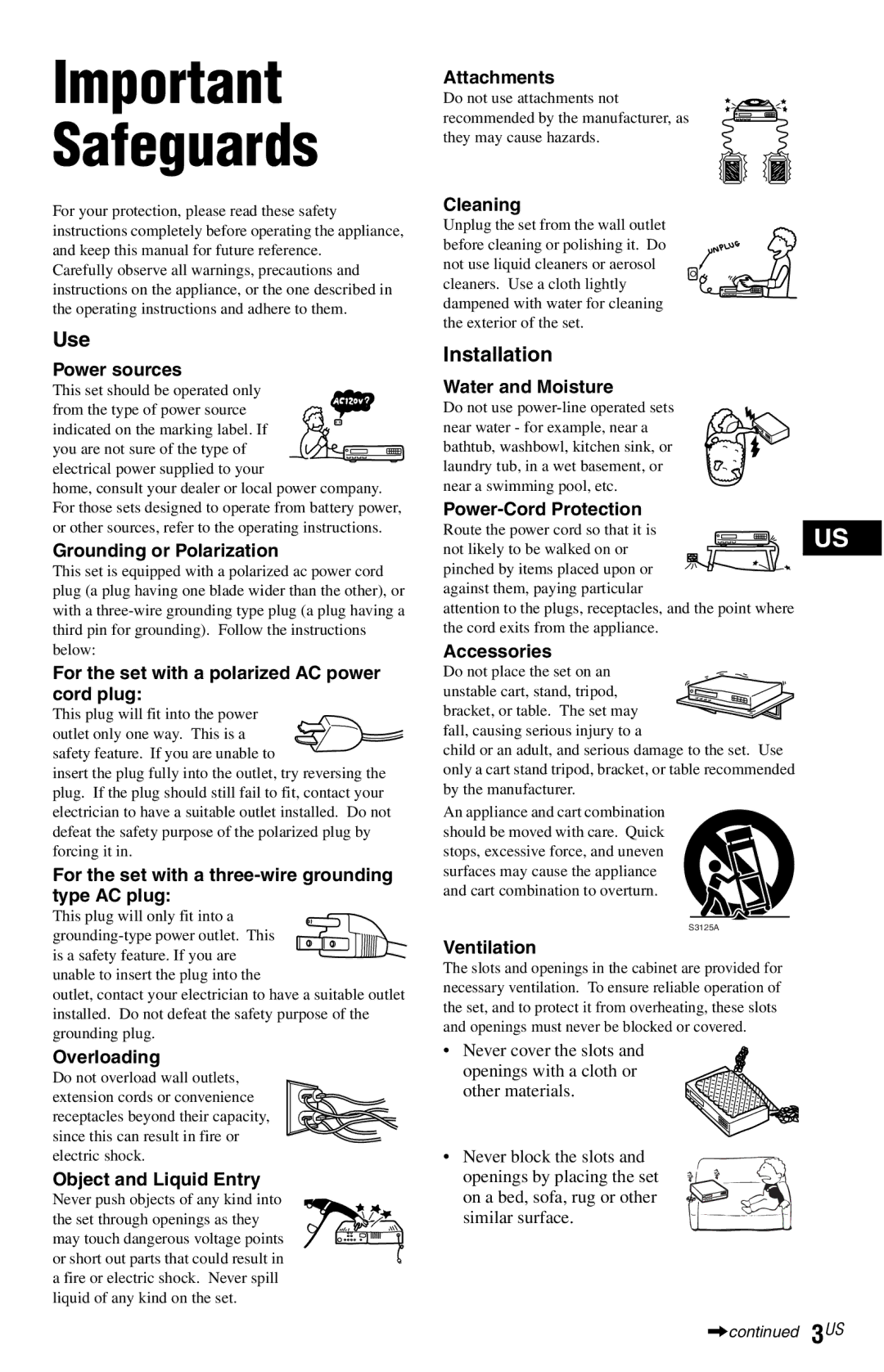 Sony DVP-NS77H operating instructions Use, Installation 