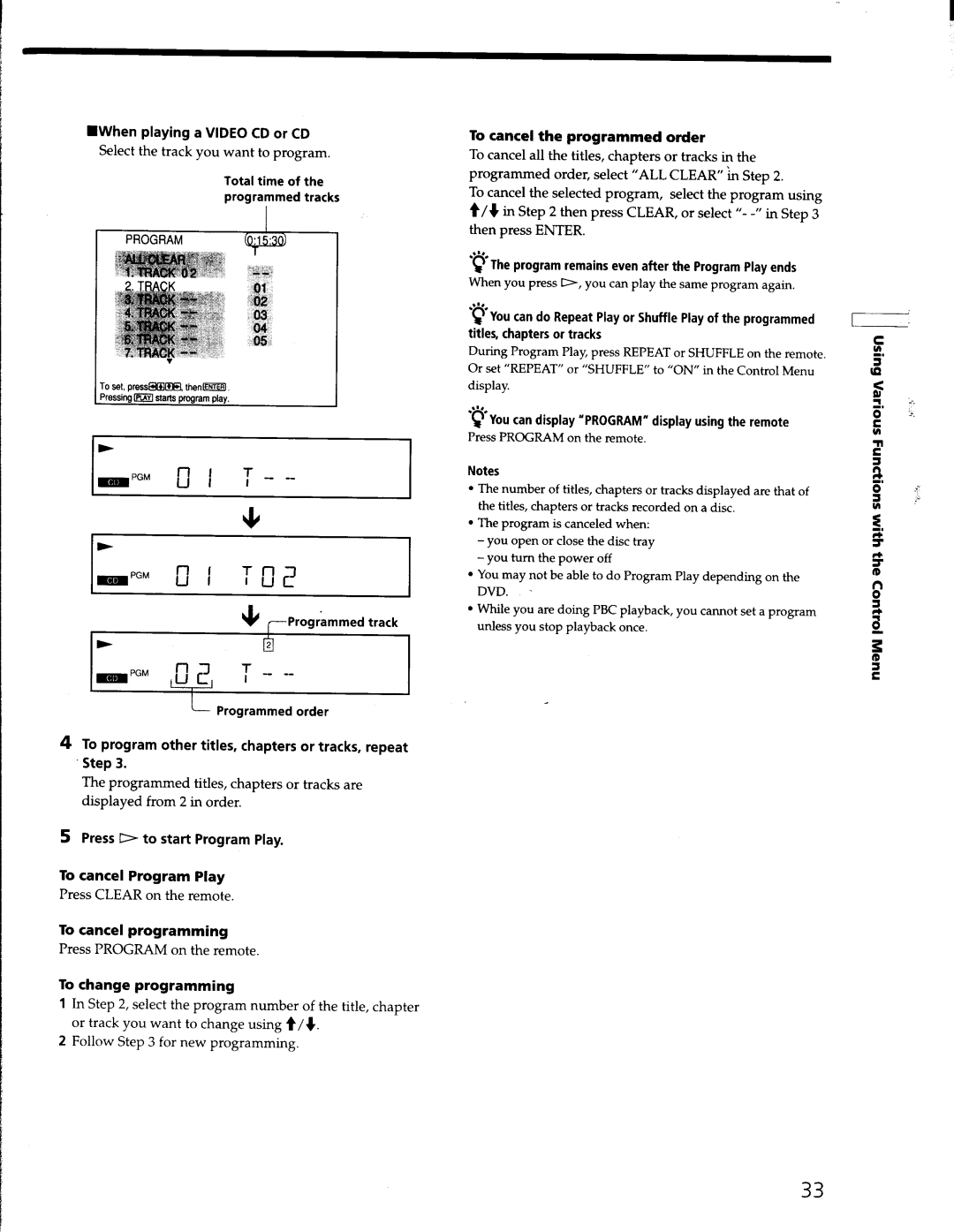 Sony DVP-S330 manual 