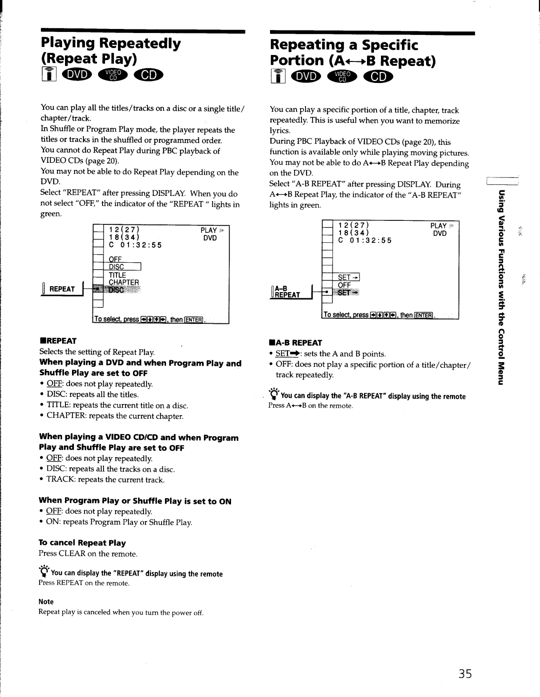 Sony DVP-S330 manual 