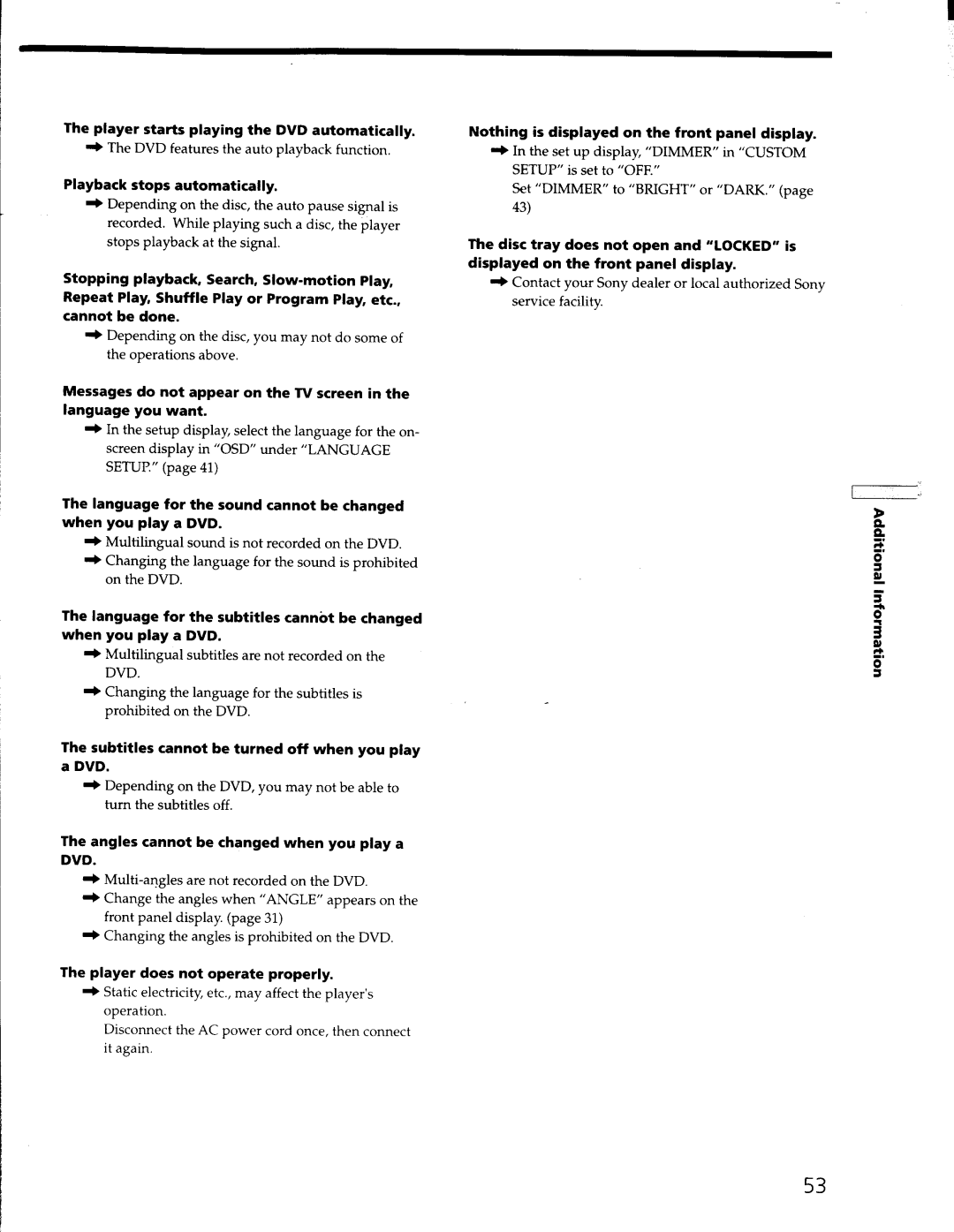 Sony DVP-S330 manual 