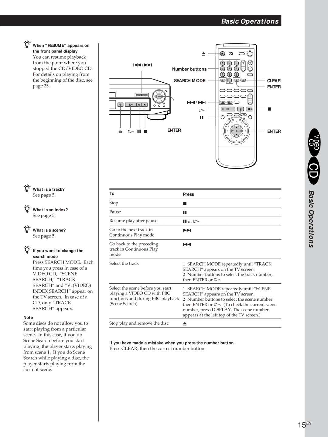 Sony DVP-S500D manual 15EN 