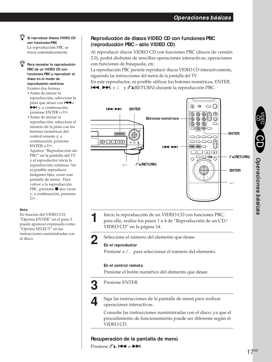 Sony DVP-S500D manual 17ES 