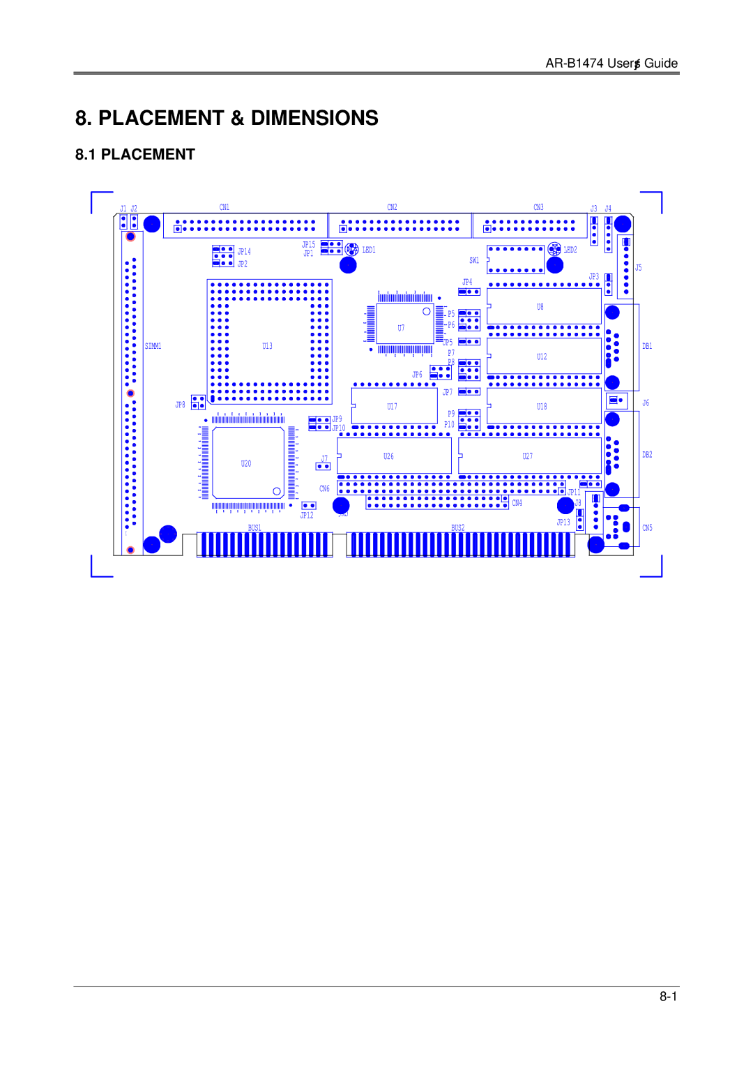 Sony DX4, 486DX, AR-B1474 manual Placement & Dimensions 