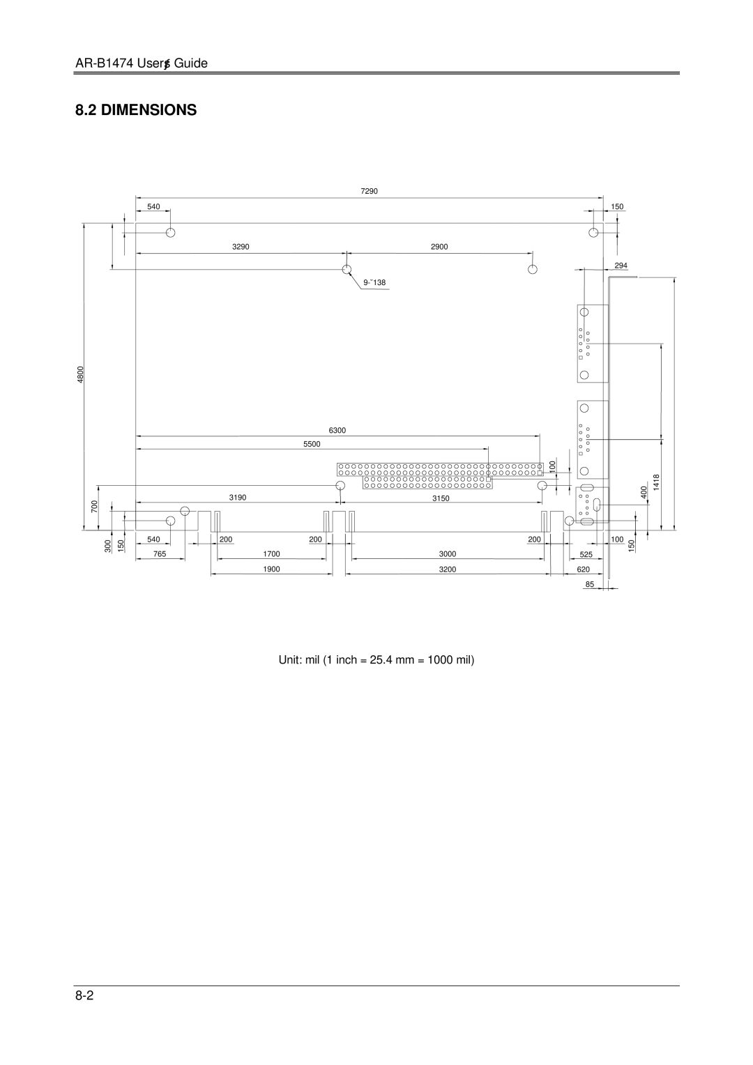 Sony 486DX, DX4, AR-B1474 manual Dimensions 