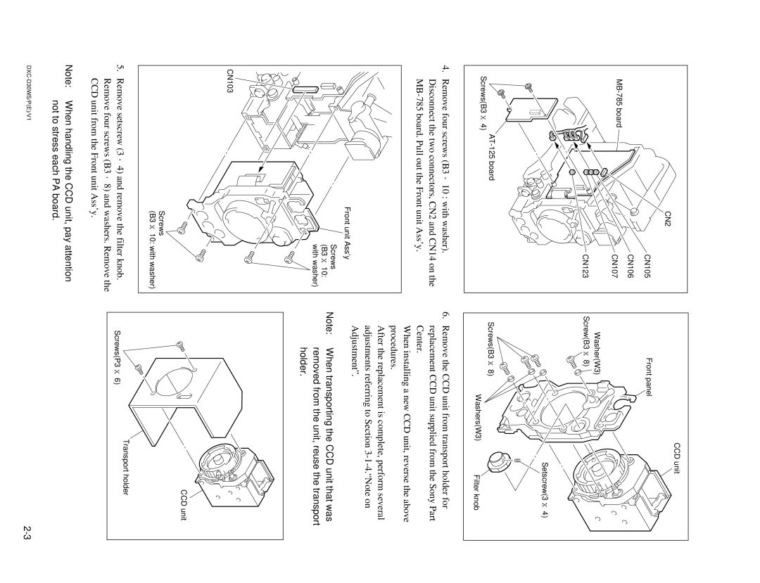 Sony DXC-D30WSP service manual CN2 