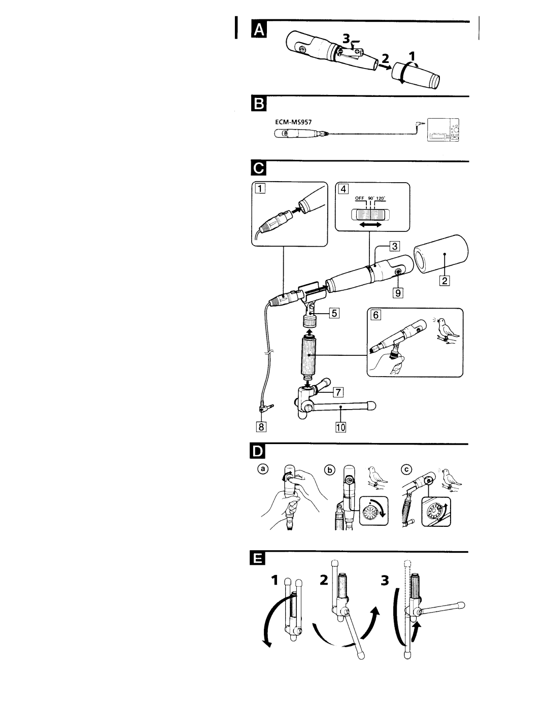 Sony ECM-MS957 manual 