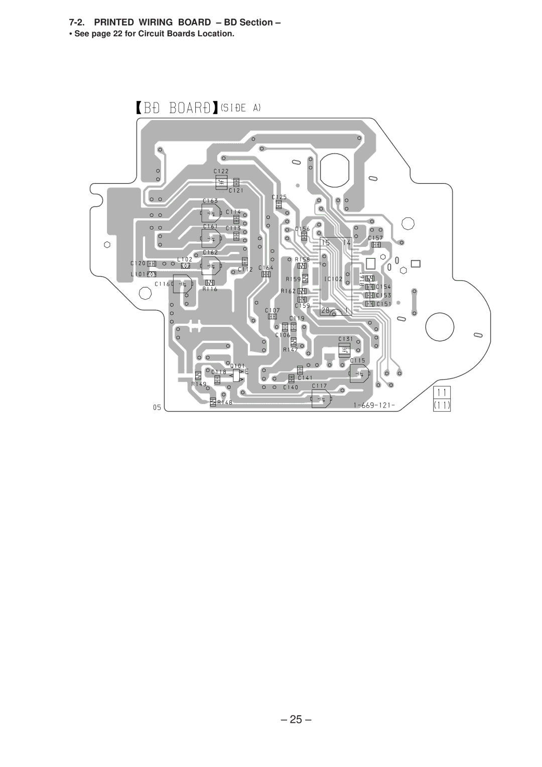 Sony Ericsson CDP-CX220 service manual Printed Wiring Board BD Section, See page 22 for Circuit Boards Location 