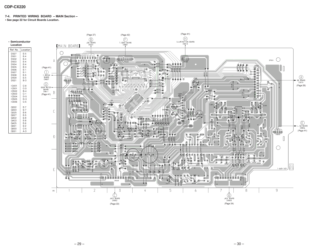 Sony Ericsson CDP-CX220 service manual Printed Wiring Board Main Section 