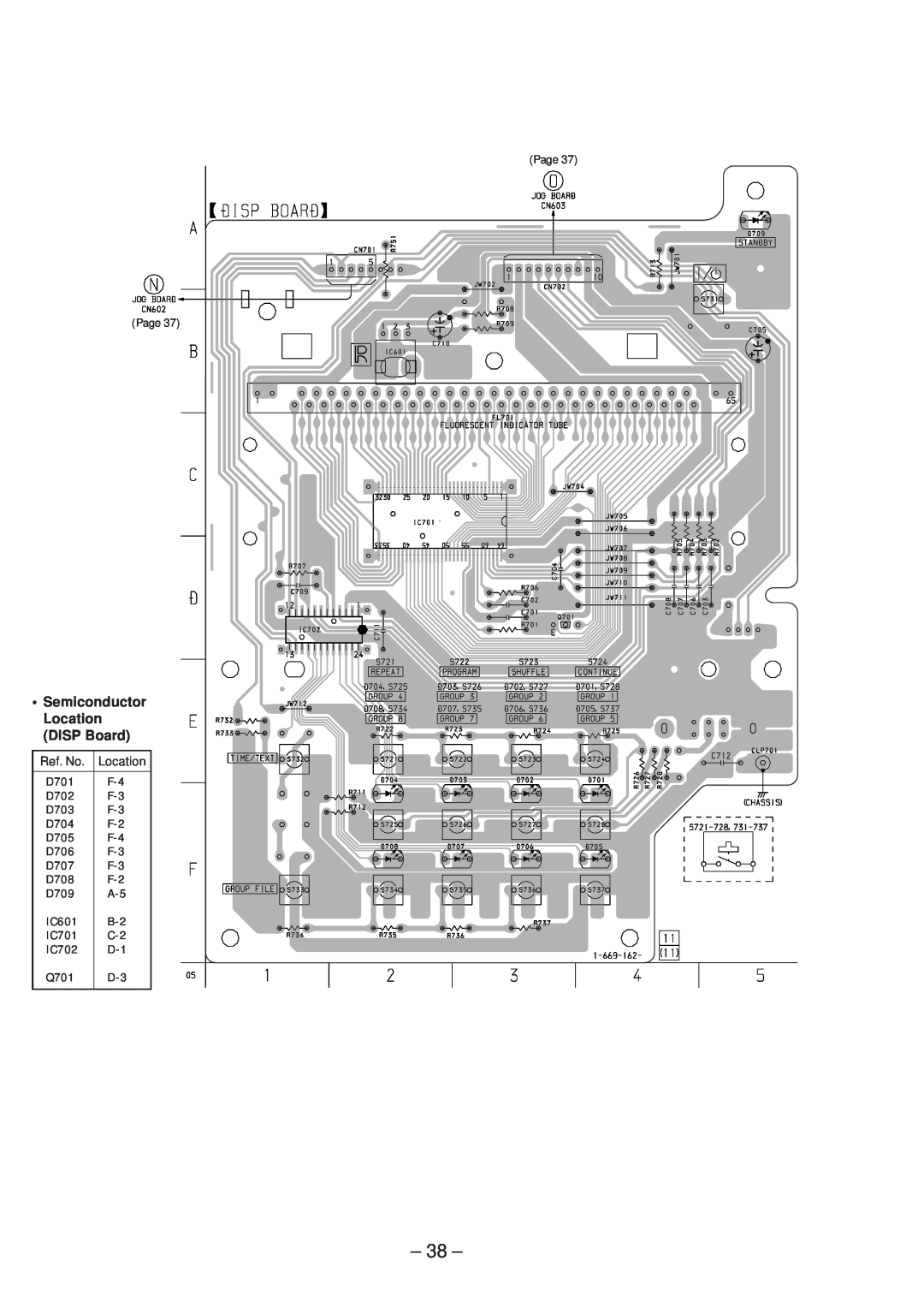 Sony Ericsson CDP-CX220 service manual Semiconductor Location DISP Board 