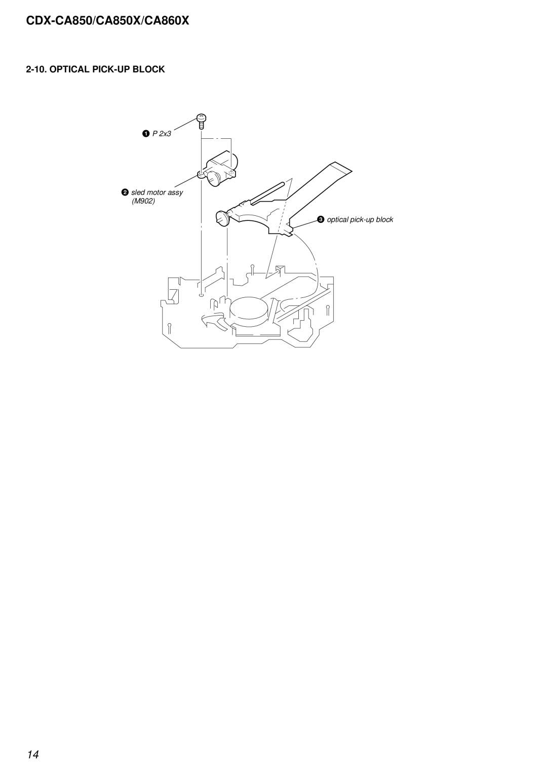 Sony Ericsson CDX-CA850X, CDX-CA860X service manual Optical PICK-UP Block 