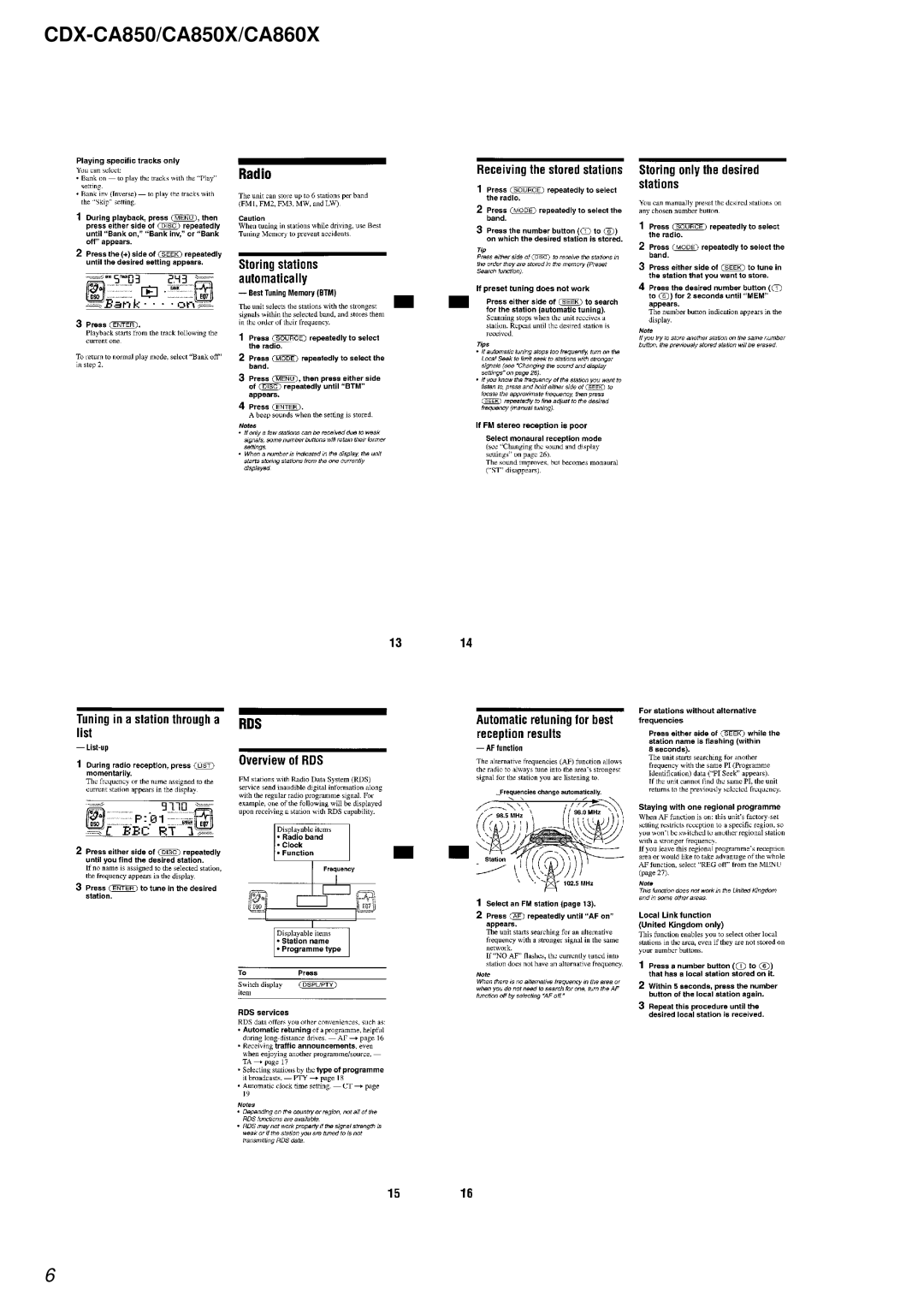 Sony Ericsson CDX-CA860X, CDX-CA850X service manual CDX-CA850/CA850X/CA860X 