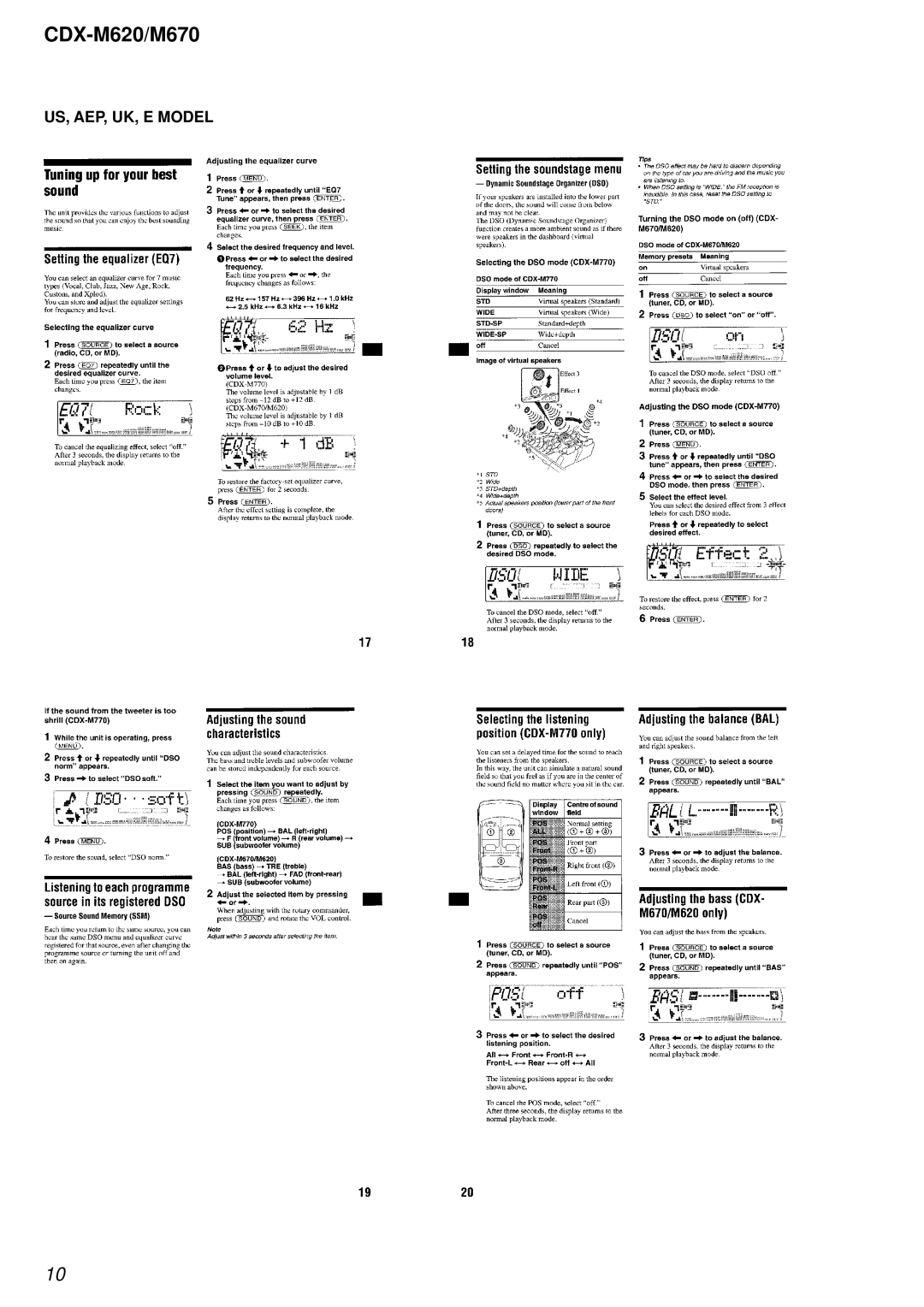 Sony Ericsson CDX-M620 service manual US, AEP, UK, E Model 