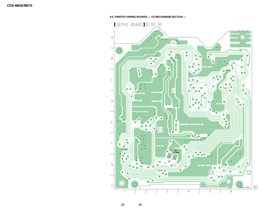 Sony Ericsson CDX-M620 service manual Printed Wiring Boards CD Mechanism Section 