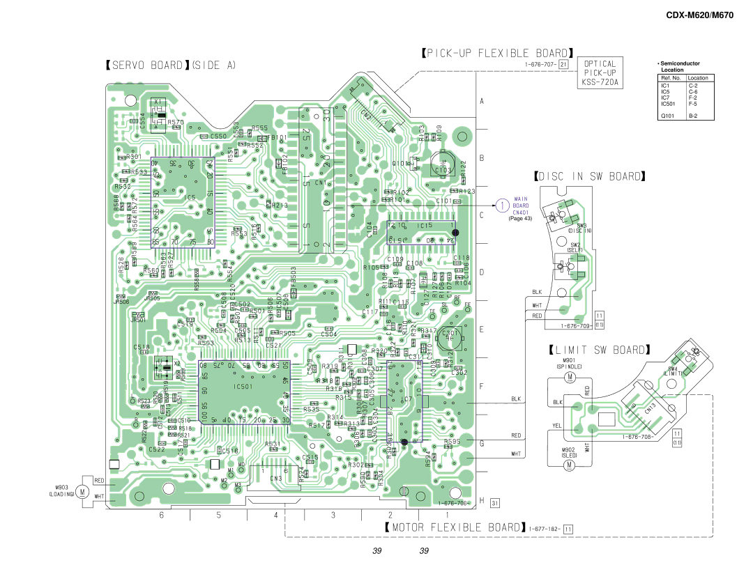 Sony Ericsson CDX-M620 service manual IC1 IC5 IC7 