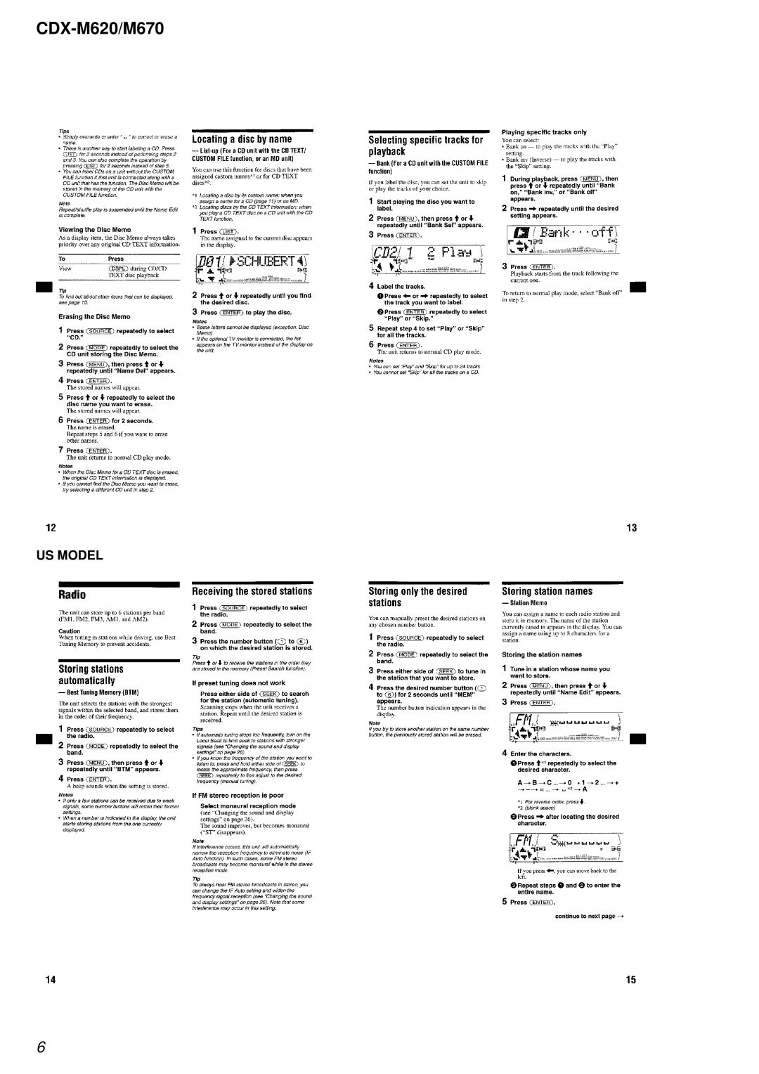 Sony Ericsson CDX-M620 service manual US Model 