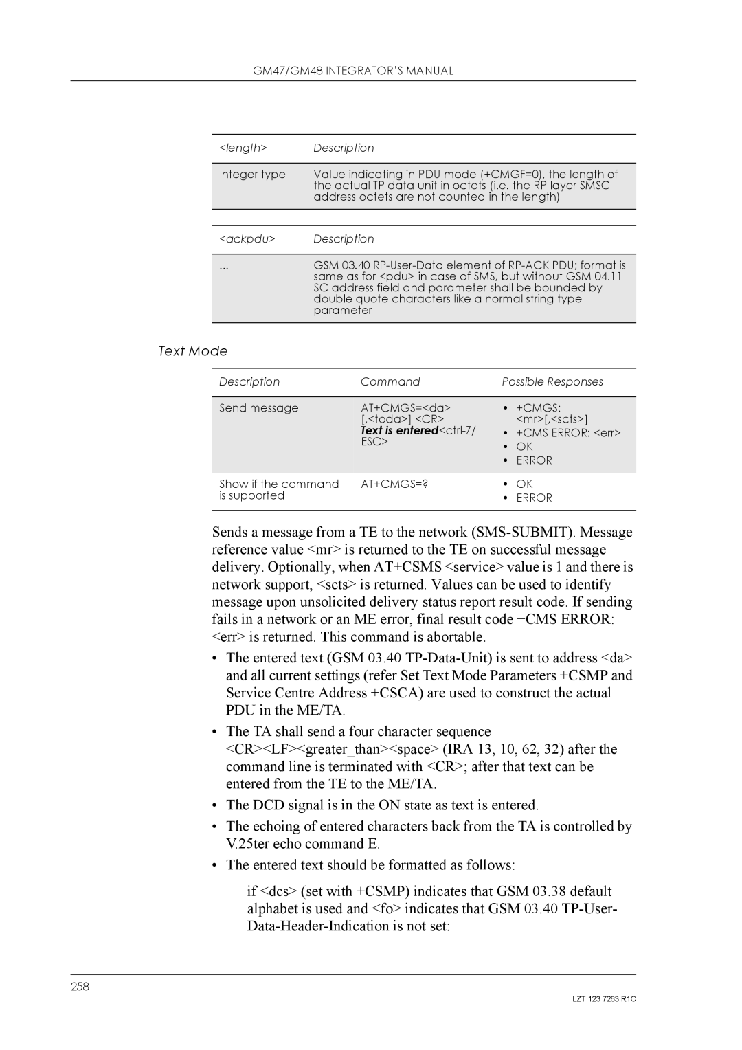 Sony Ericsson GM48, GM47 manual 258 