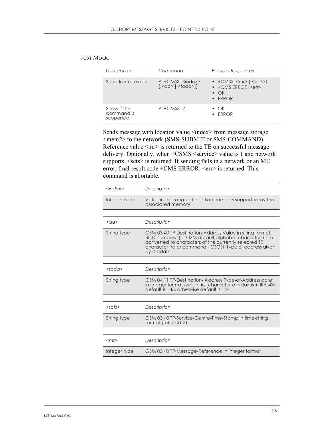 Sony Ericsson GM47, GM48 manual Command is 