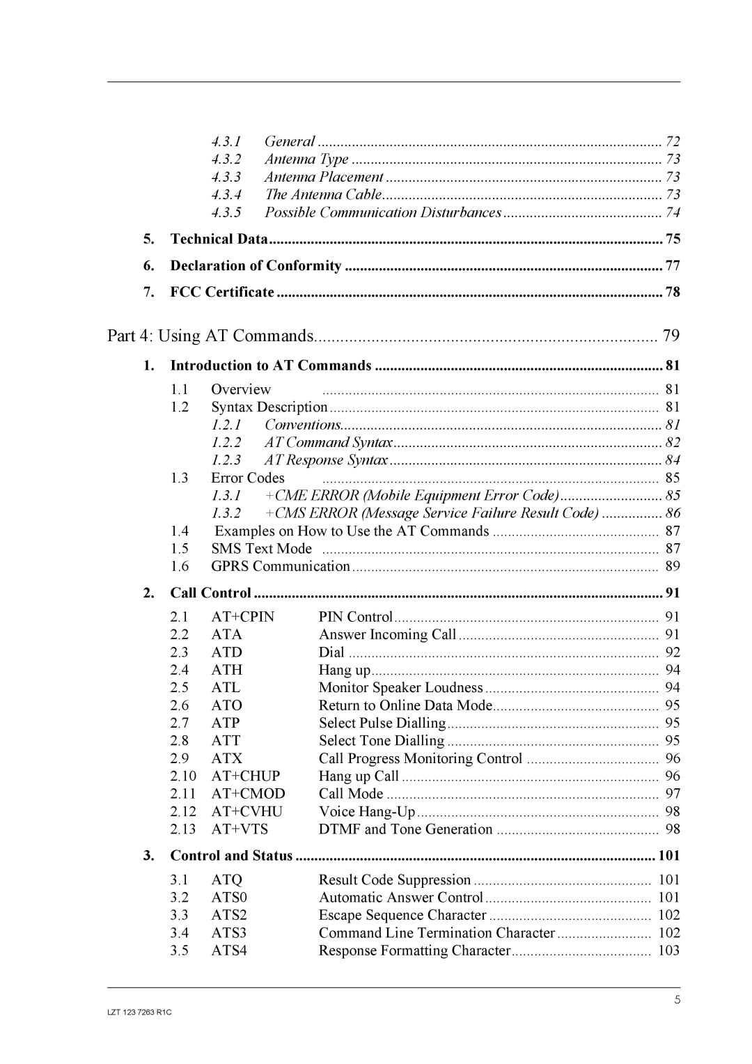 Sony Ericsson GM47, GM48 manual Conventions AT Command Syntax AT Response Syntax 