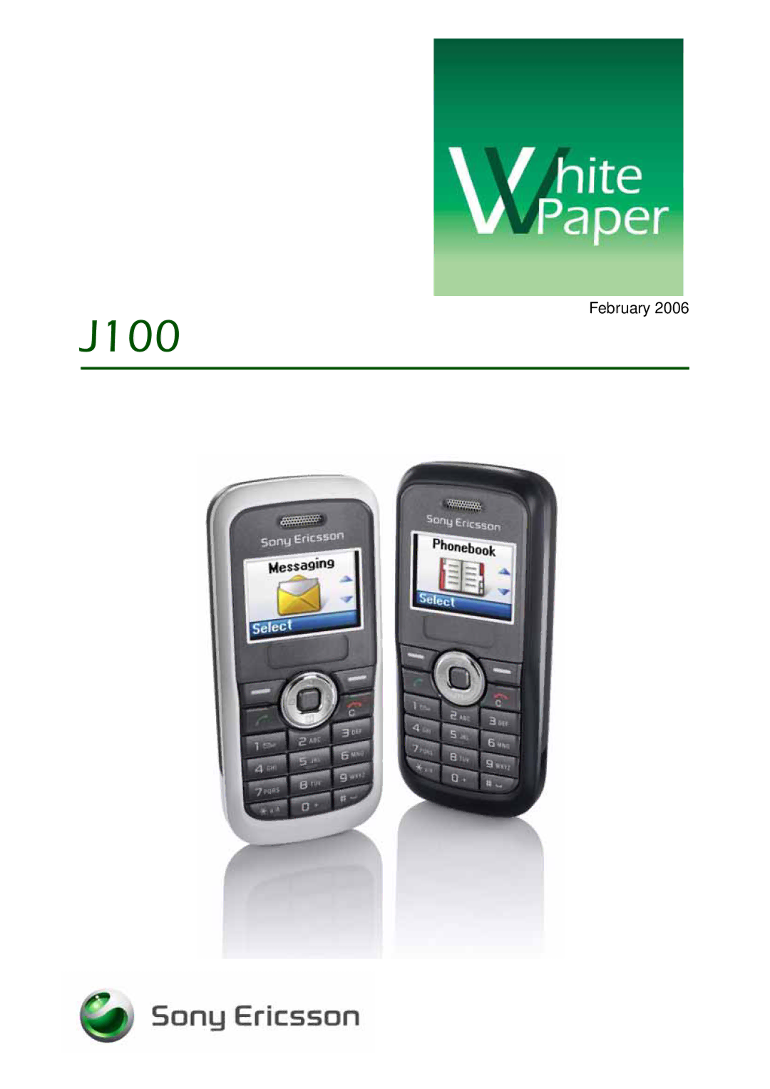 Sony Ericsson J100 manual 