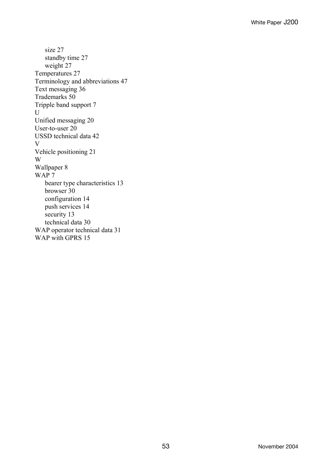 Sony Ericsson manual White Paper J200 