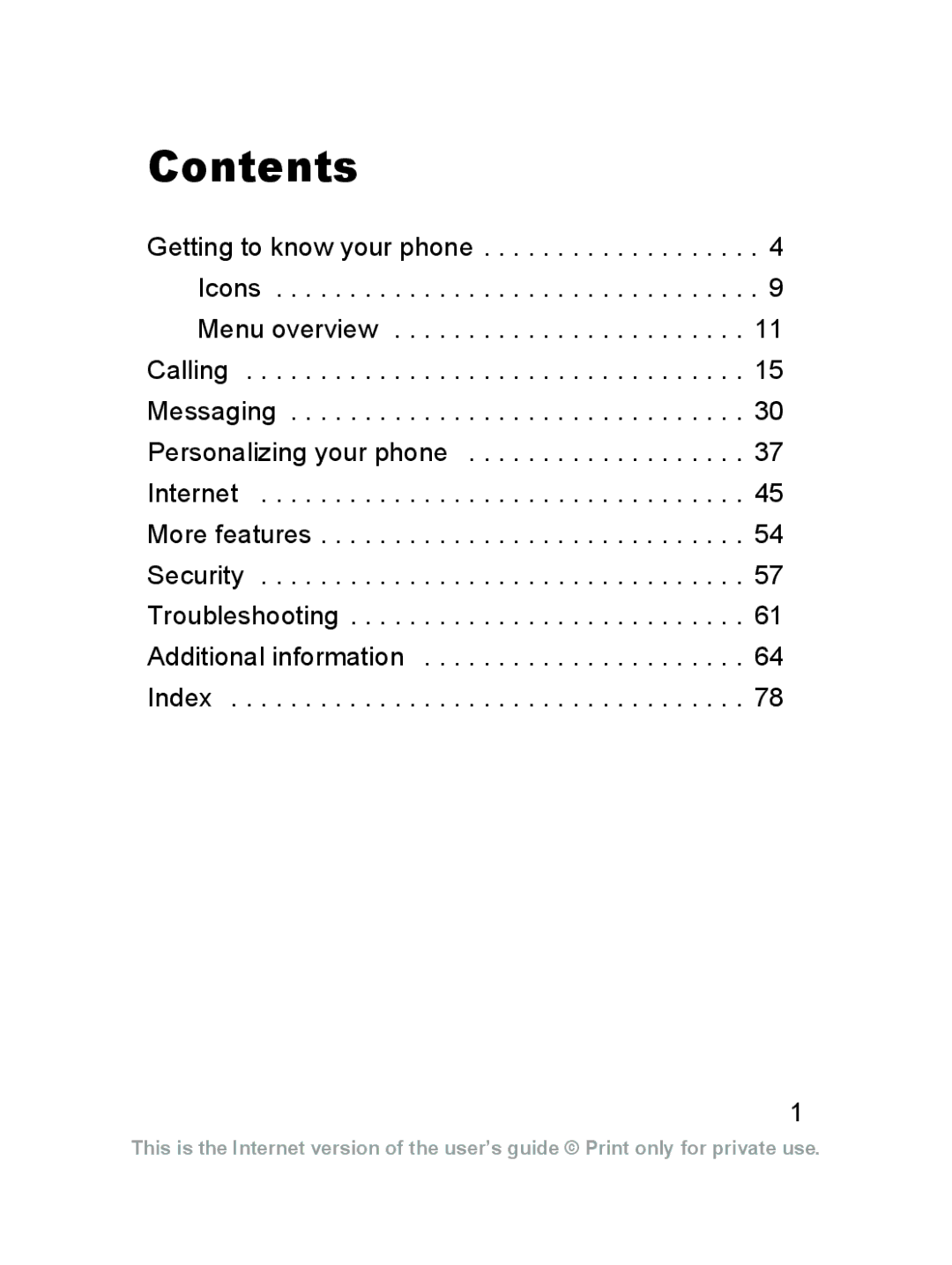 Sony Ericsson J220a manual Contents 