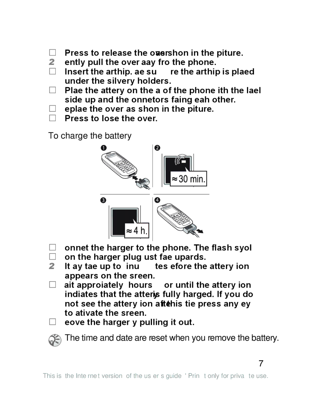 Sony Ericsson J220a manual To charge the battery 