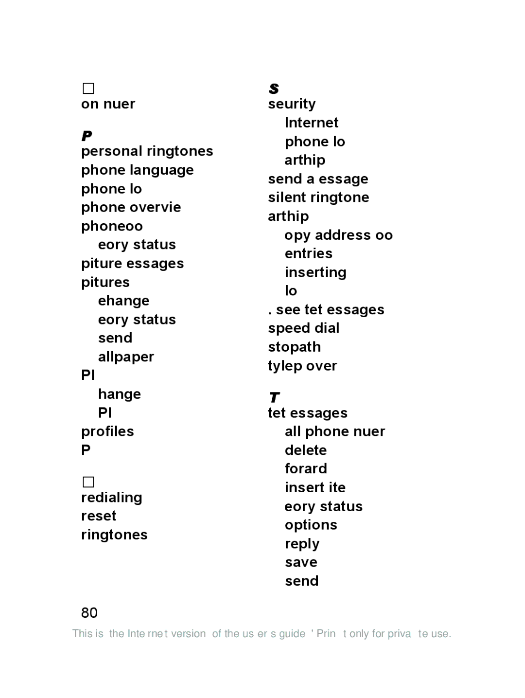 Sony Ericsson J220a manual Security 