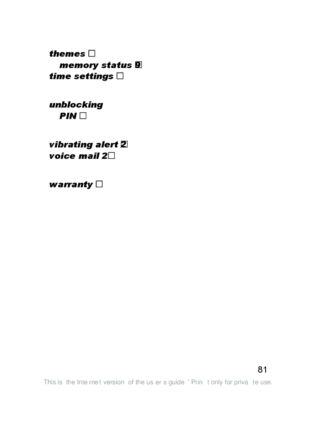 Sony Ericsson J220a manual Unblocking 