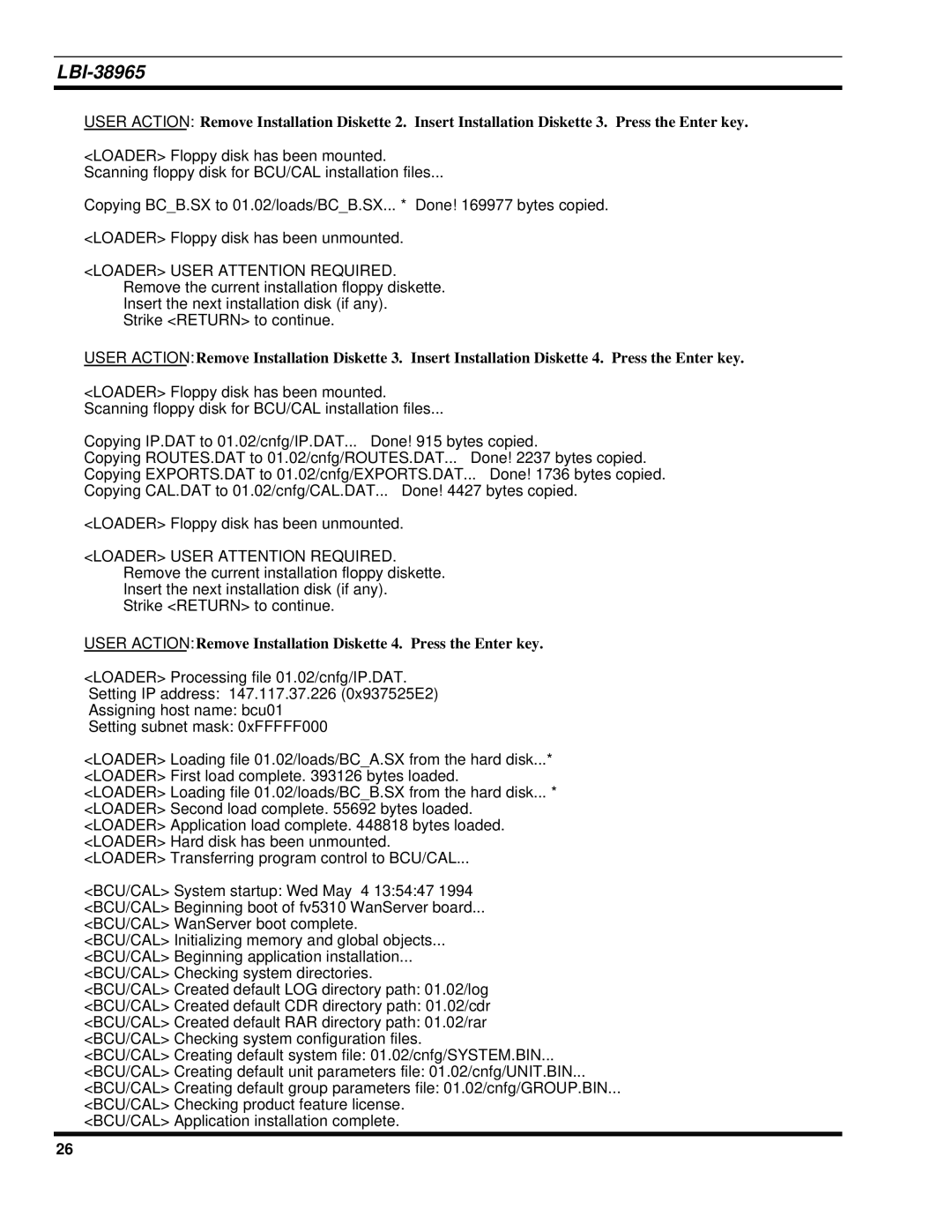 Sony Ericsson LBI-38965 installation manual Return 