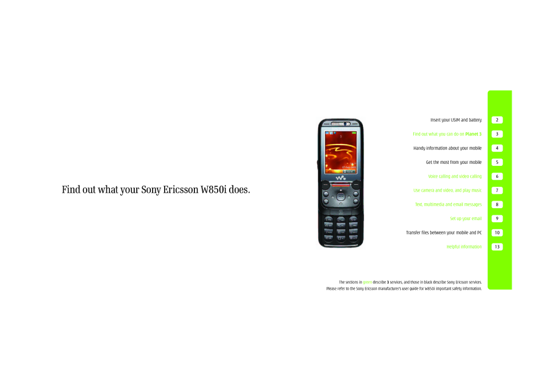 Sony Ericsson P900 manual Find out what your Sony Ericsson W850i does, Insert your Usim and battery 