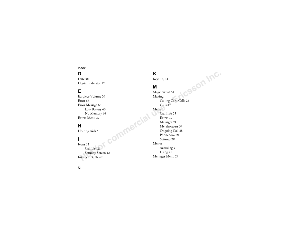 Sony Ericsson T60LX manual Extras Menu Messages 