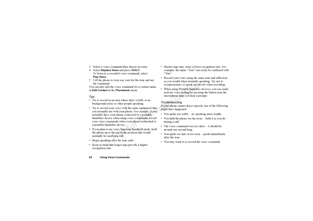 Sony Ericsson T61LX manual Tips, Troubleshooting 