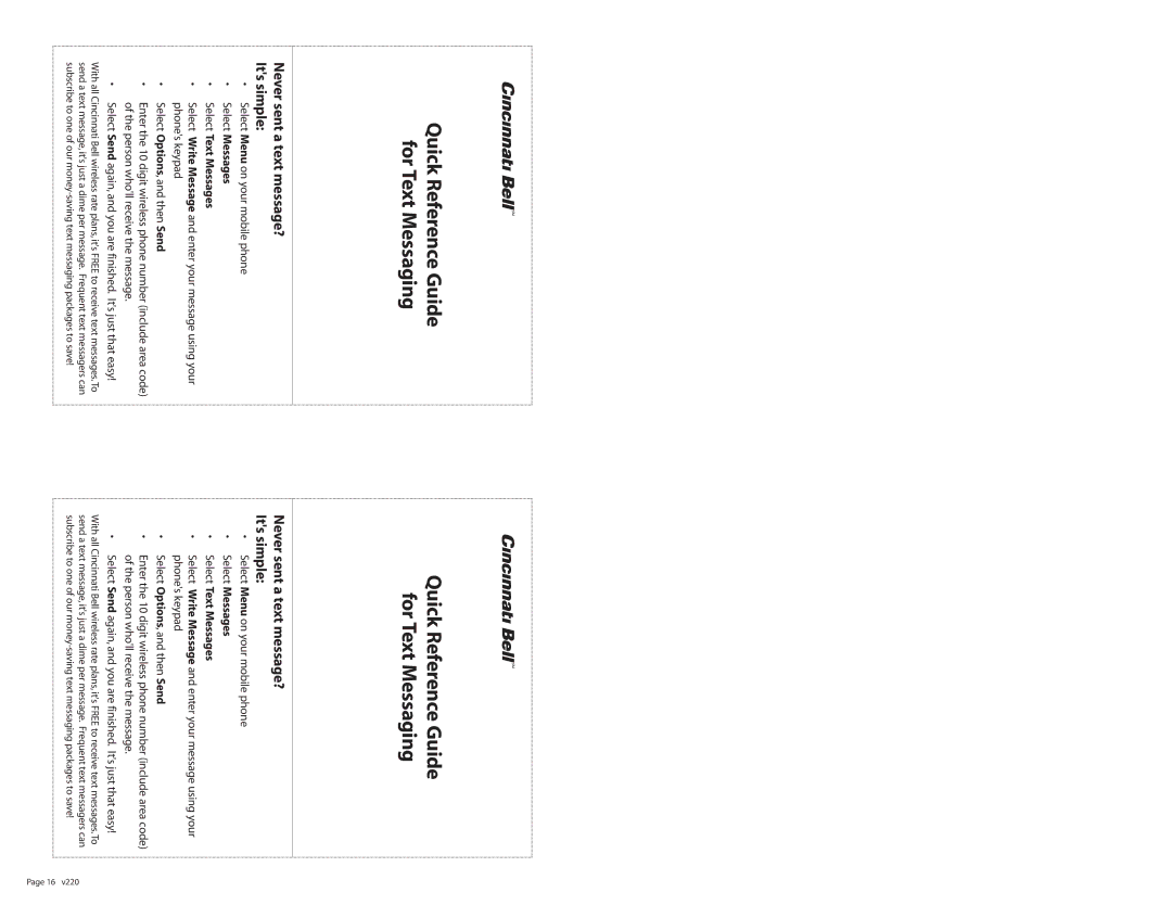 Sony Ericsson T637 manual Quick Reference Guide For Text Messaging, Never sent a text message? Its simple 