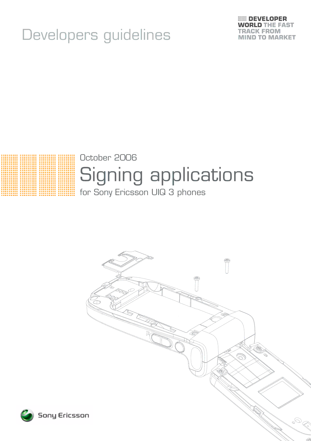 Sony Ericsson UIQ 3 manual Signing applications 