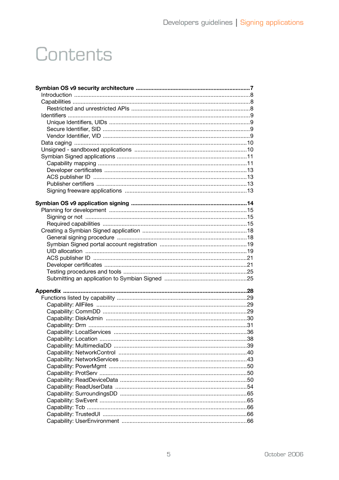 Sony Ericsson UIQ 3 manual Contents 