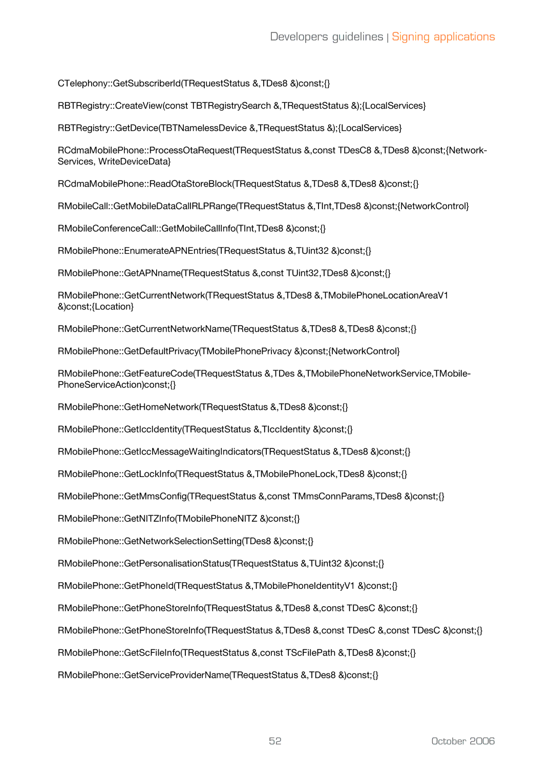 Sony Ericsson UIQ 3 manual Developers guidelines Signing applications 