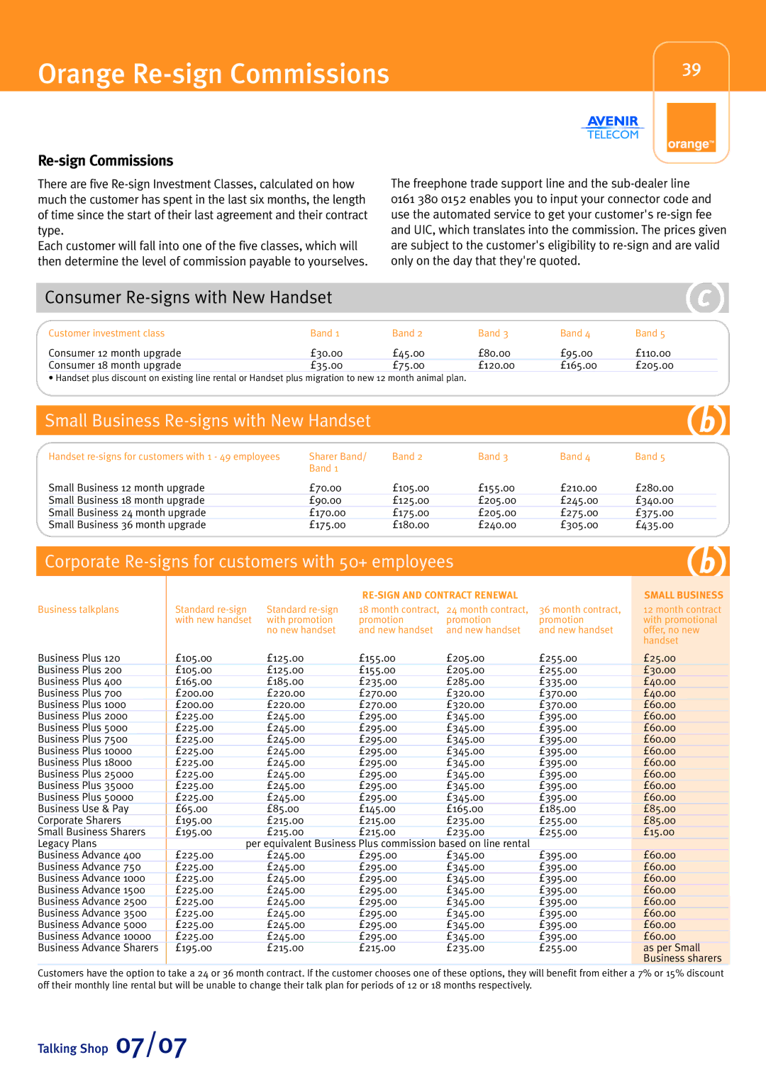 Sony Ericsson W580i manual Orange Re-sign Commissions, Consumer Re-signs with New Handset 