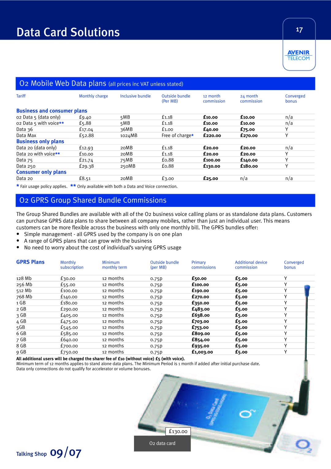 Sony Ericsson W880i O2 Gprs Group Shared Bundle Commissions, O2 Mobile Web Data plans all prices inc VAT unless stated 