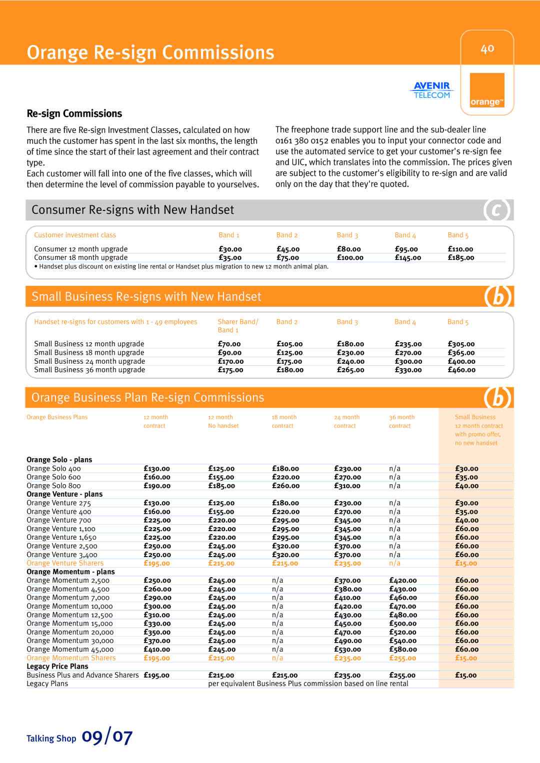 Sony Ericsson W880i manual Orange Re-sign Commissions, Consumer Re-signs with New Handset 