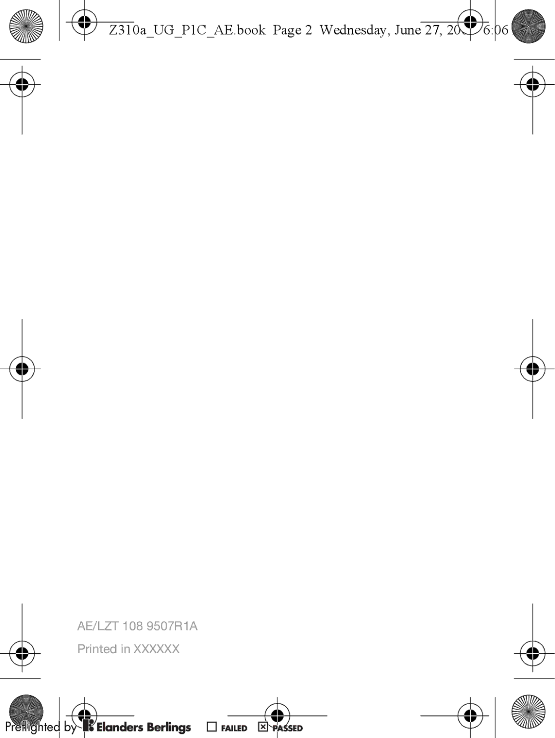 Sony Ericsson Z310a manual AE/LZT 108 9507R1A Printed 