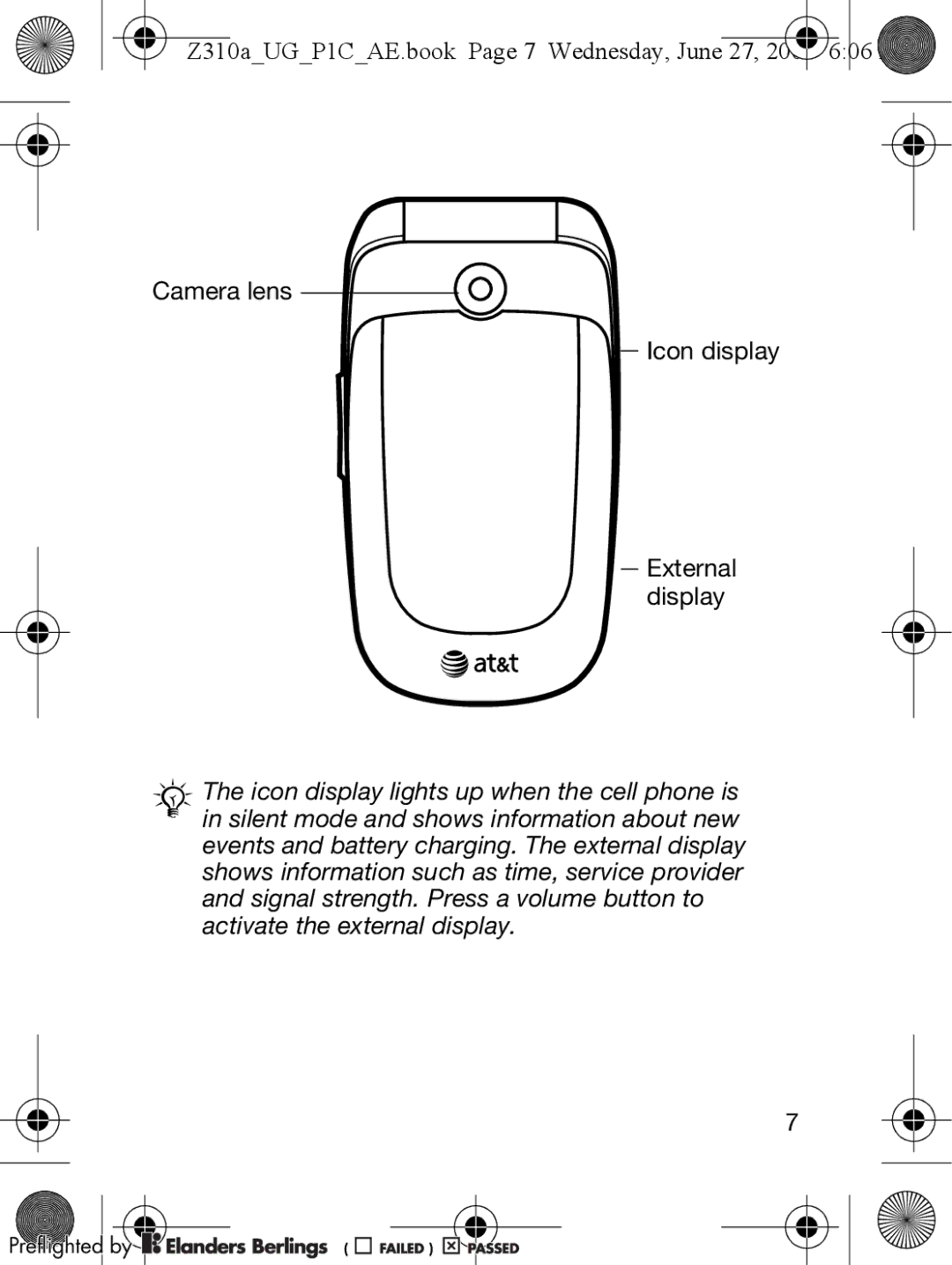 Sony Ericsson manual Z310aUGP1CAE.book Page 7 Wednesday, June 