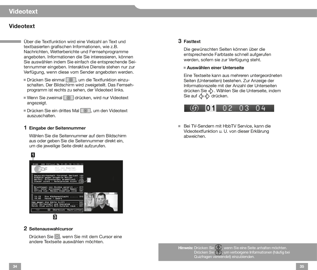 Sony NX72 HX72, EX72, EX52, CX52 EX32, EX42, HX82, HX92 manual Videotext 