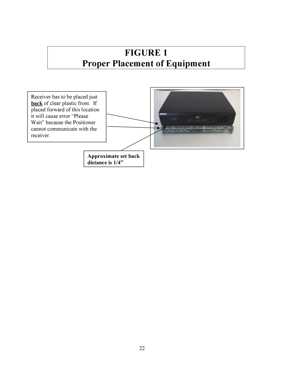 Sony EXECUTIVE / MiniDome OSD user manual Proper Placement of Equipment 