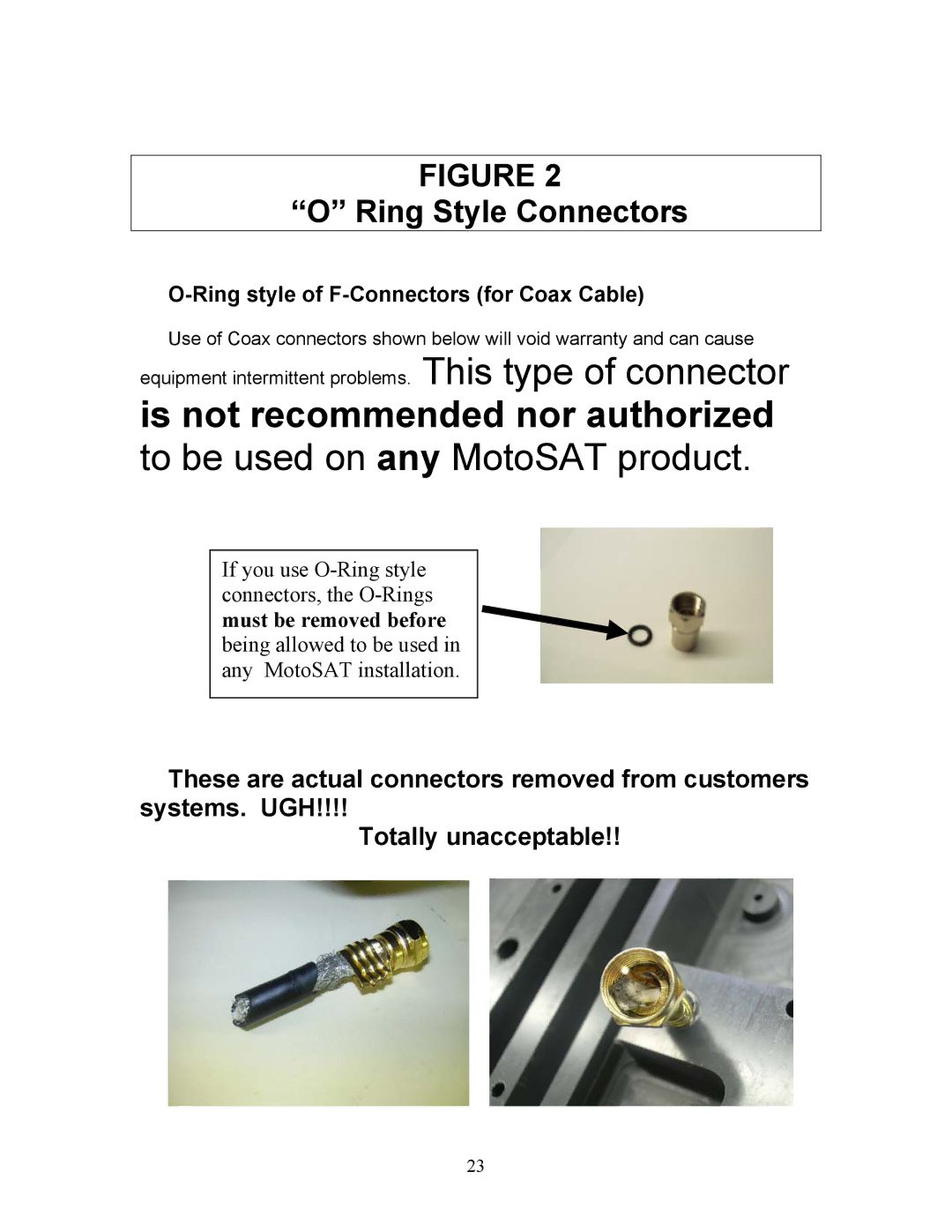 Sony EXECUTIVE / MiniDome OSD user manual Is not recommended nor authorized 