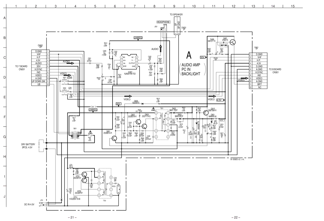 Sony FDL-PT22/JE service manual Audio AMP 