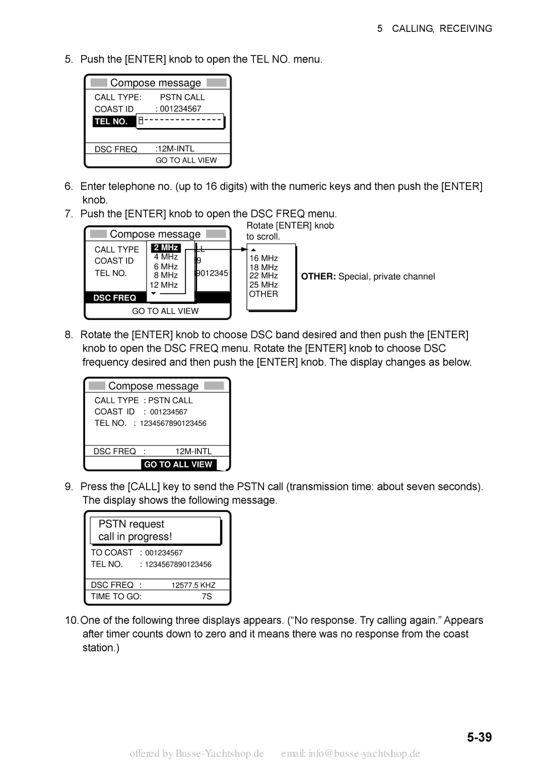 Sony FS-2570, FS-1570 manual Push the Enter knob to open the TEL NO. menu Compose message 