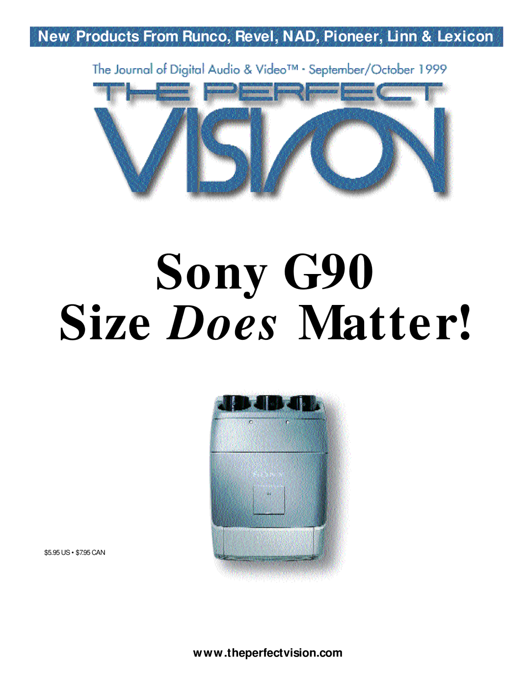 Sony manual Sony G90 Size Does Matter 