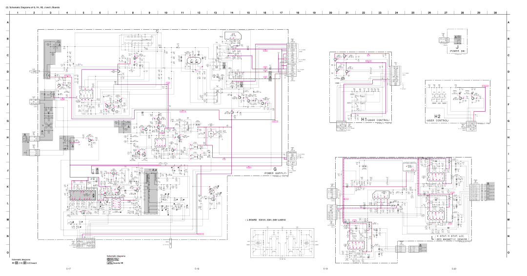 Sony GDM-F500T9 service manual Schematic diagrams, 1/2 D 2/2 board JL boards l 