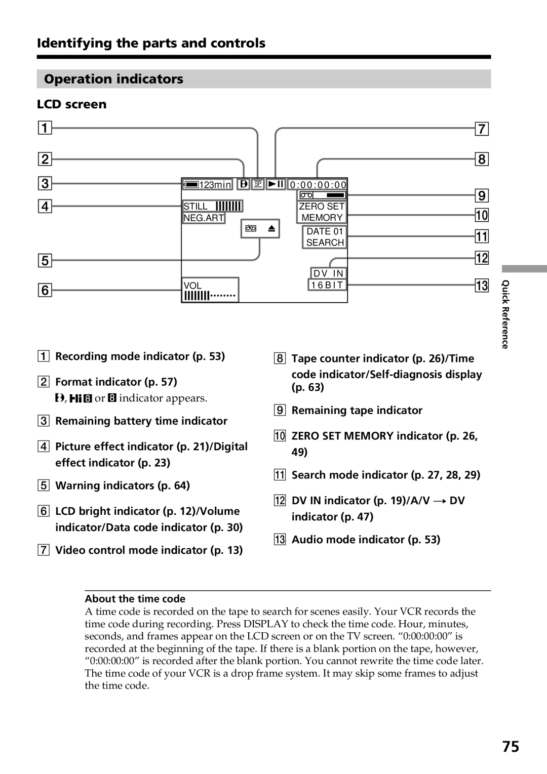 Sony GV-D800 manual Or indicator appears 